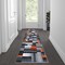 Flash Furniture Orange 2' x 7' Modern Color Blocked Area Rug ACD-RGTRZ861-27-OR-GG - alternate 1